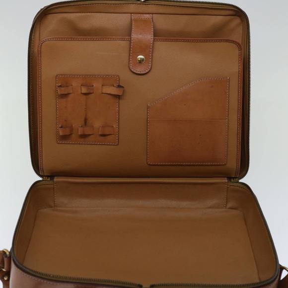 CELINE Macadam Canvas Hand Bag PVC 2way Brown Auth 66506 - Picture 15 of 16